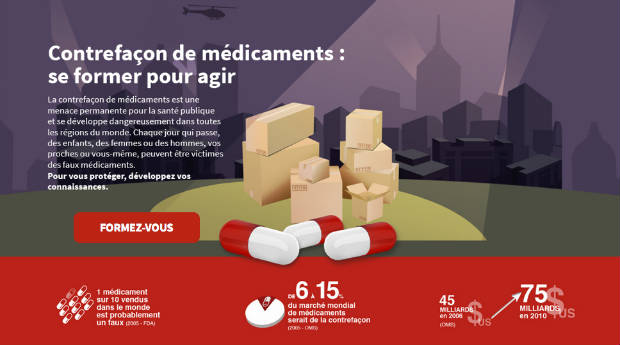 Contrefaçon de médicaments : un e-learning pour tout savoir
