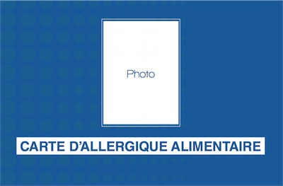 Allergies alimentaires : une carte pour les patients