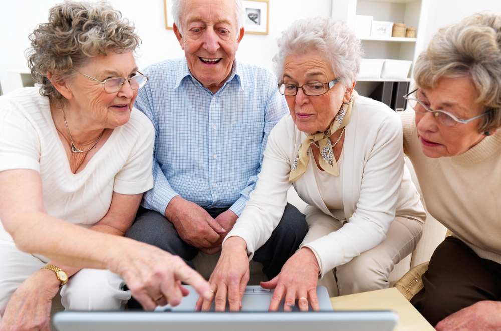 Les seniors accros au net