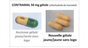Contramal 50 mg : changement de couleur