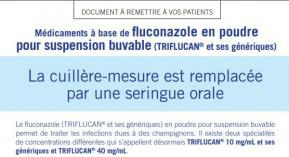 Triflucan suspension buvable : nouveaux dispositif d’administration et dosages