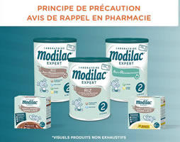 Modilac : rappel massif de produits de nutrition infantile