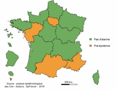 Grippe : 4 régions en phase pré-épidémique