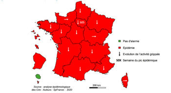 Grippe : le pic épidémique est « probablement » passé en métropole