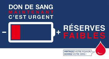 Don de sang : les réserves en dessous du seuil d’alerte
