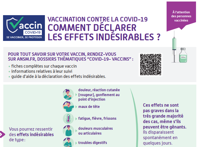 Vaccination Covid-19 : l’ANSM propose des affiches d’information