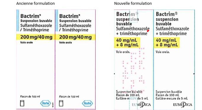 Bactrim suspension buvable : mise à disposition d’une nouvelle formulation