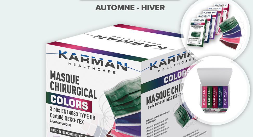 Geste barrière : les masques prennent de la couleur