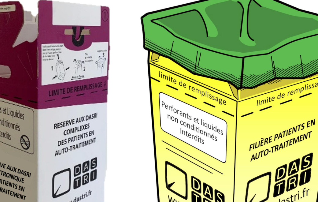 DASRI électroniques : c’est quoi ce carton mauve en back office ?