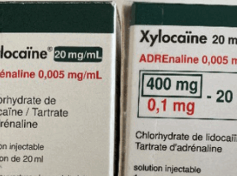 Xylocaïne/Adrénaline : un nouvel étiquetage pour éviter le surdosage