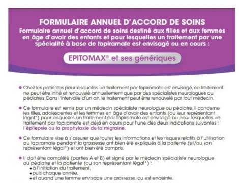 Topiramate : prescription restreinte dès le 2 novembre