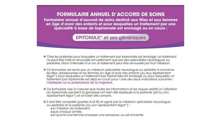 Topiramate : prescription restreinte dès le 2 novembre