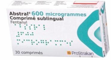 Abstral 600 µg : un lot au braille non conforme