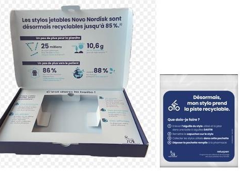 Stylos jetables Novo : expérimentation de recyclage