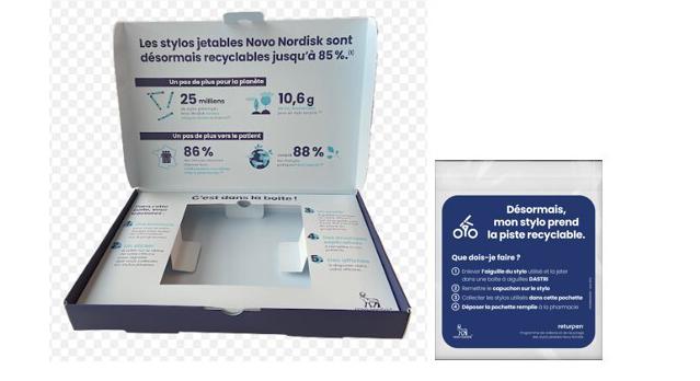 Stylos jetables Novo : expérimentation de recyclage