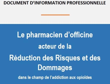 Addiction aux opioïdes : un document d’aide pour les officinaux