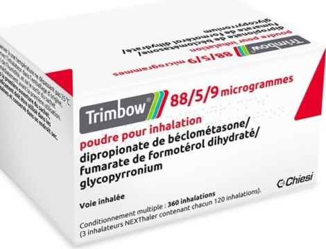 Trimbow 88/5/9 µg : pack trimestriel
