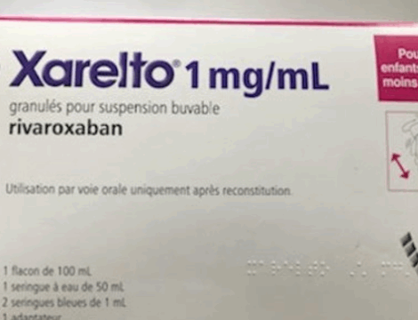 Xarelto 1 mg/ml : nouvelles conditions de prescription