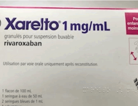 Xarelto 1 mg/ml : nouvelles conditions de prescription