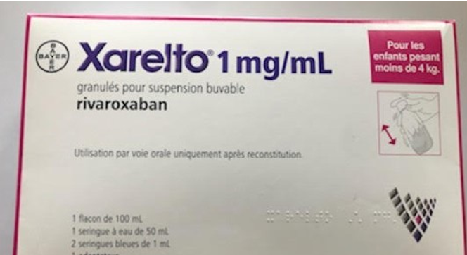 Xarelto 1 mg/ml : nouvelles conditions de prescription