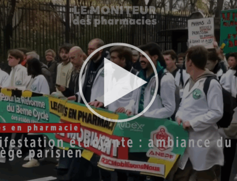 (Vidéo) Etudiants en pharmacie : les premières images de la manifestation à Paris