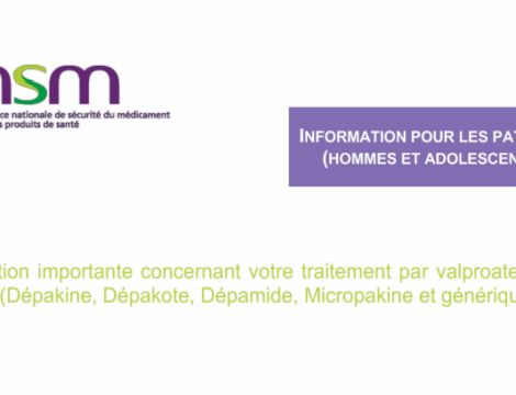 Valproate chez les hommes : parler de la contraception