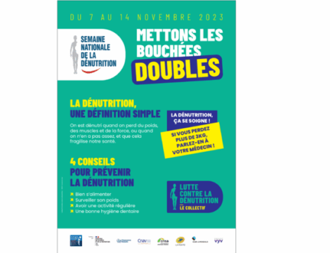 Semaine de la dénutrition : commandez les outils pour en parler