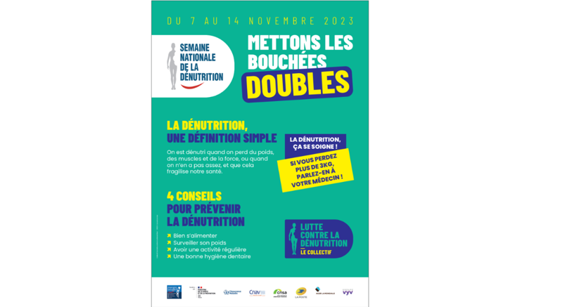Semaine de la dénutrition : commandez les outils pour en parler