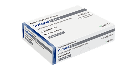 Yuflyma 20 mg : un dosage pédiatrique
