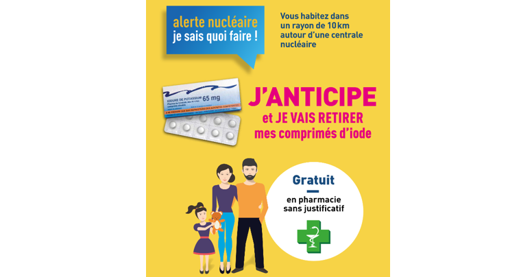 Distribution de comprimés d’iode : nouvelle campagne
