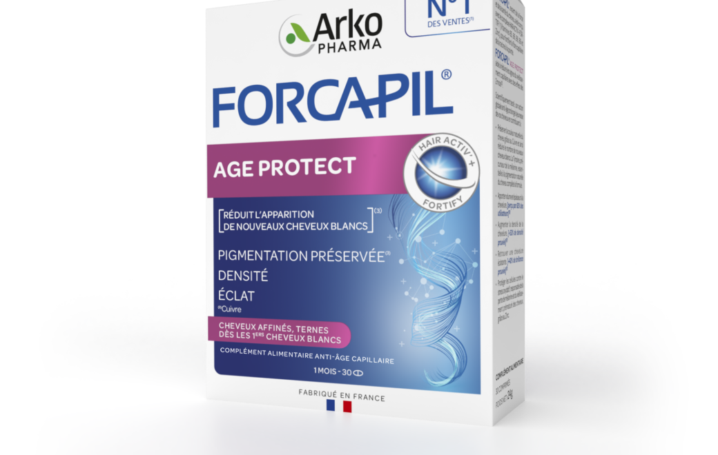 Nouveau protocole capillaire Forcapil Age Protect d’Arkopharma