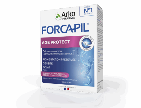 Nouveau protocole capillaire Forcapil Age Protect d’Arkopharma