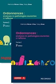 Pack Ordonnances : analyses de pathologies courantes à l'officine - Tome 1 et Tome 2, 2e éd.