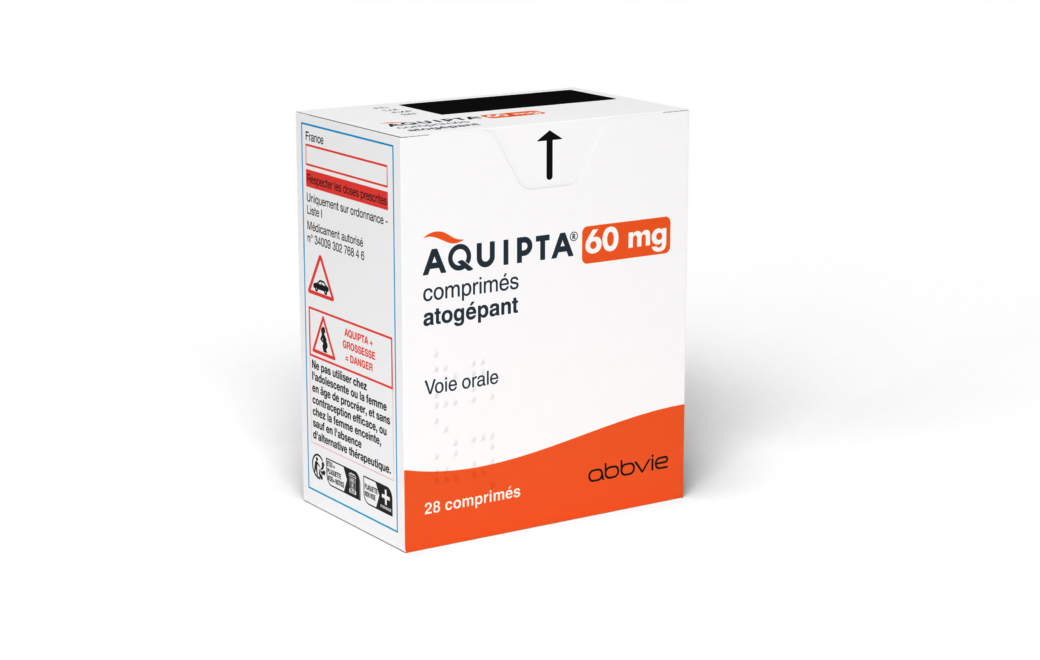 Aquipta, prophylaxie antimigraineuse