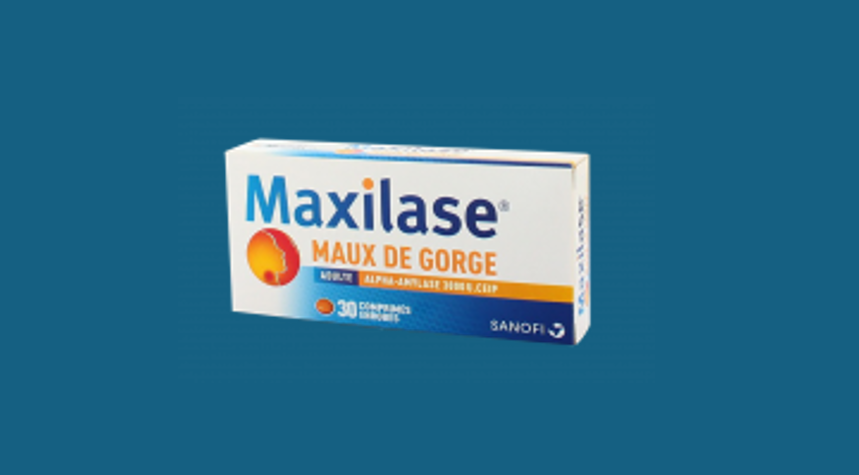 Rappel de lots pour Maxilase maux de gorge comprimé
