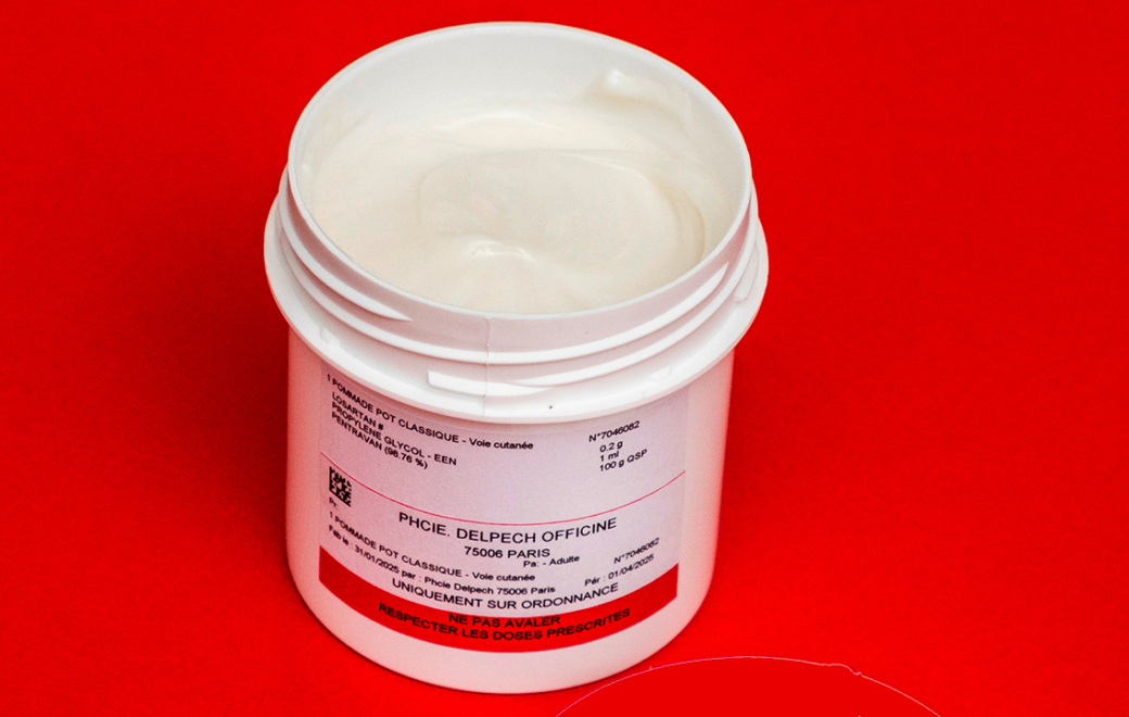 Préparer une pommade au losartan