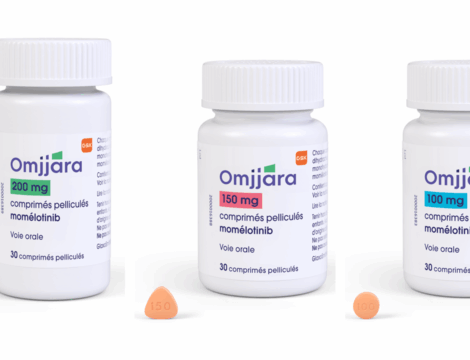 Omjjara, traitement de la splénomégalie dans la myélofibrose
