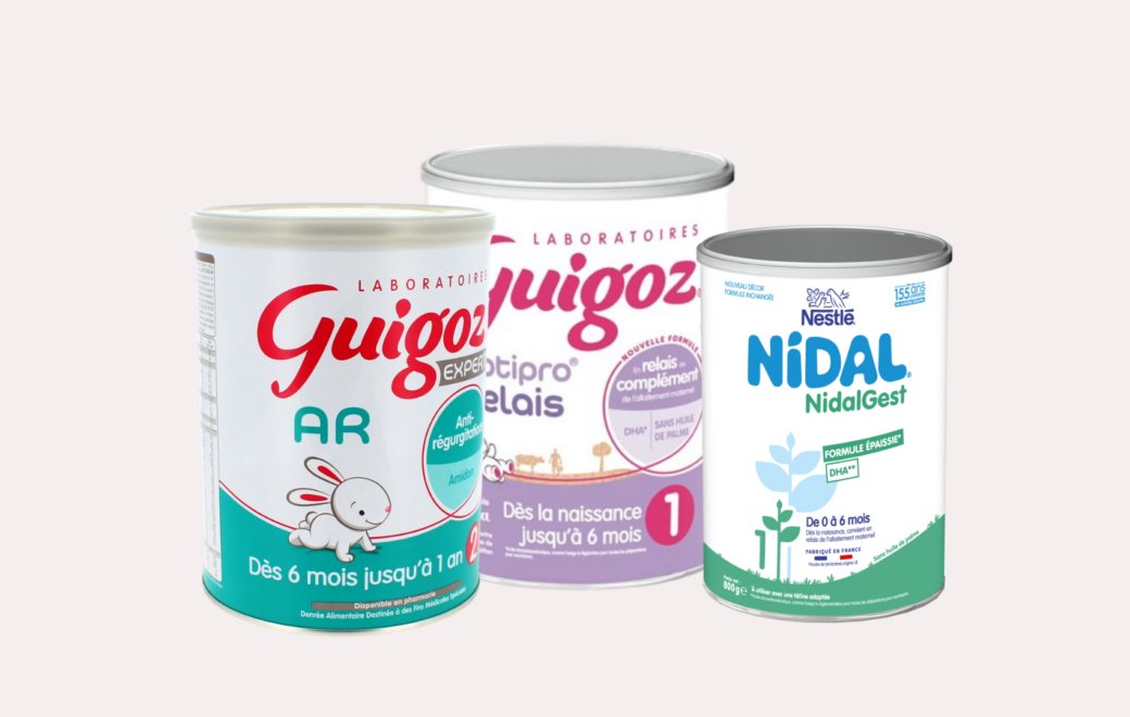 Alimentation infantile : rappel européen pour Guigoz et Nidal